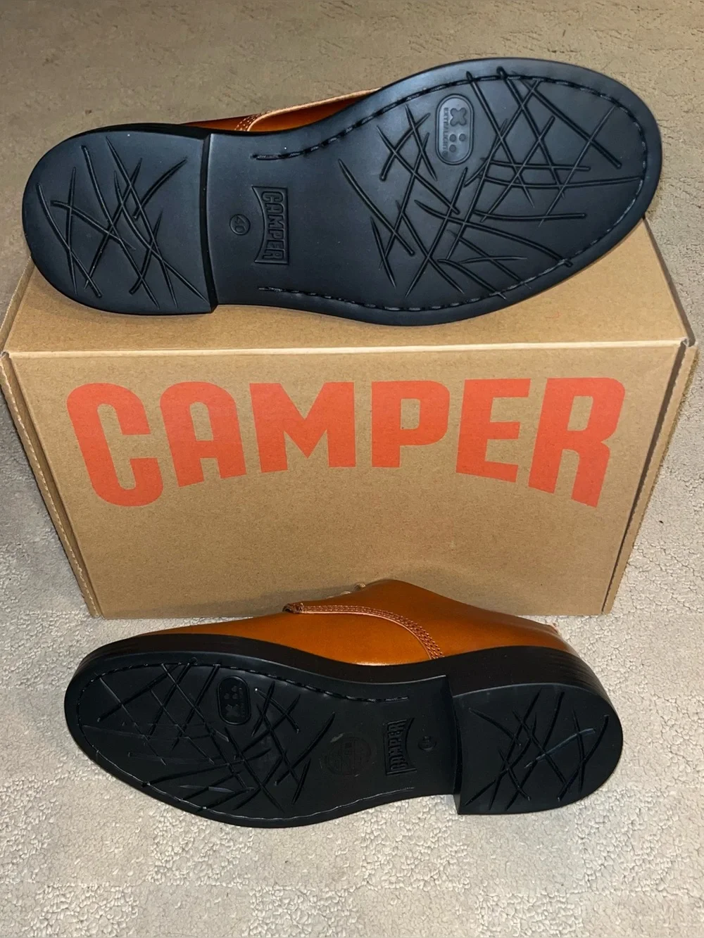 Camper Dean Leather Lace Up Derby Shoes Medium Brown Men’s Size 7.5 or EU 40
